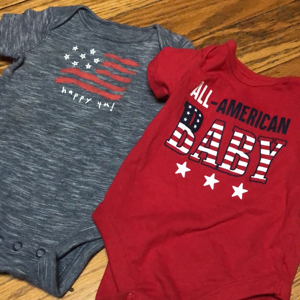 Patriotic size 0-3 months baby infant one piece